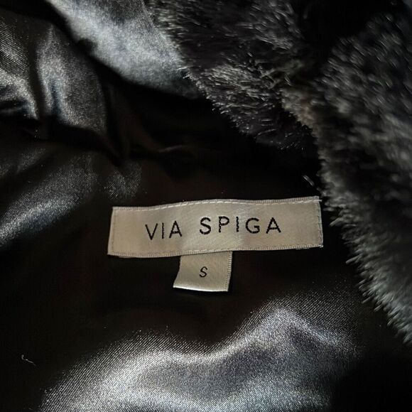Via Spiga hooded fur long vest - Picture 3 of 8